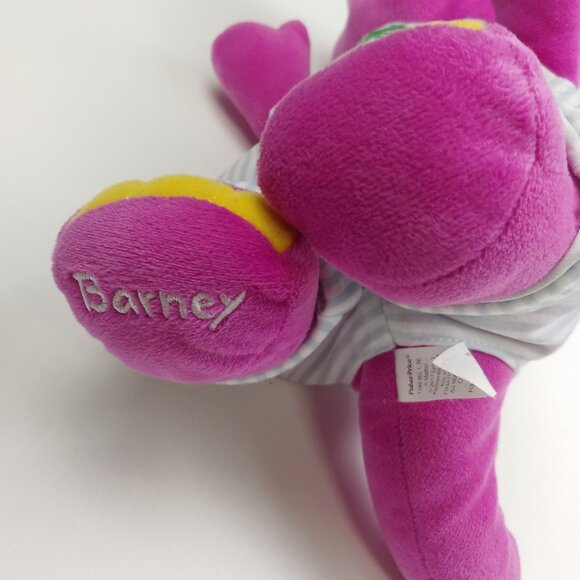 Fisher Price Barney the Dinosaur Train Conductor Plush Stuffed Animal - Picture 7 of 12